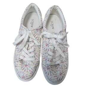 J. CREW Road Trip Tie-dyed canvas Women's Casual; Comfort sneakers; size 11